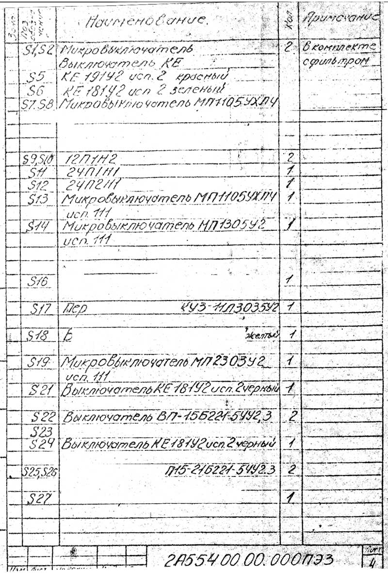 Перелік елементів радіально-свердлувального верстата 2А554